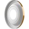 Ekena Millwork Traditional PVC Medallion (Canopies up to 5 1/2"), 10"OD x 3 1/2"ID x 1 1/8"P, Metallic Vintage Gold CMP10TRDVG - alternate 3